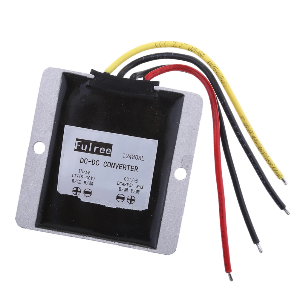 DC/DC 12V/24 To 48V/5A Converter Regulator Transformer Power Supply For Car