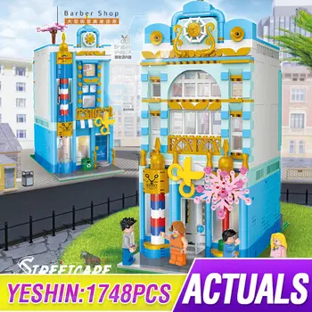 

City Creator Expert Modular Buildings Blocks Bricks The MOC Barbershop Model Toys Educational Kids Christmas Gifts