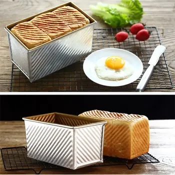 

Toast Bread Mold Non Stick Loaf Pan with Lid DIY Baking Tool For Homemade Cakes