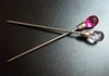 Hot sale 2pcs Dotting pen Stainless Steel Nail Art Stirring Rod Tool Gem Decorated stirrer UV Gel and Acrylic Nail Stirring Rod 4