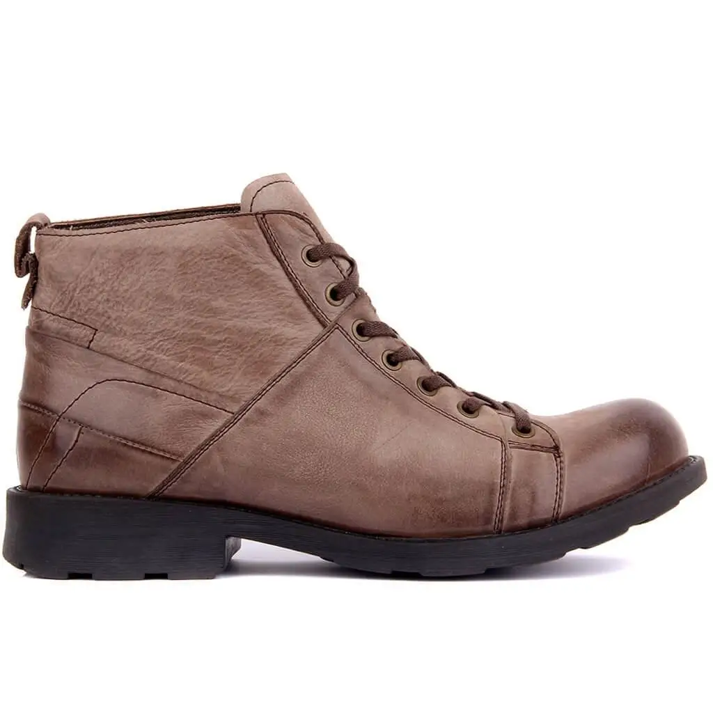 

Sail-Lakers Mink Leather Lace-Up Men Boots
