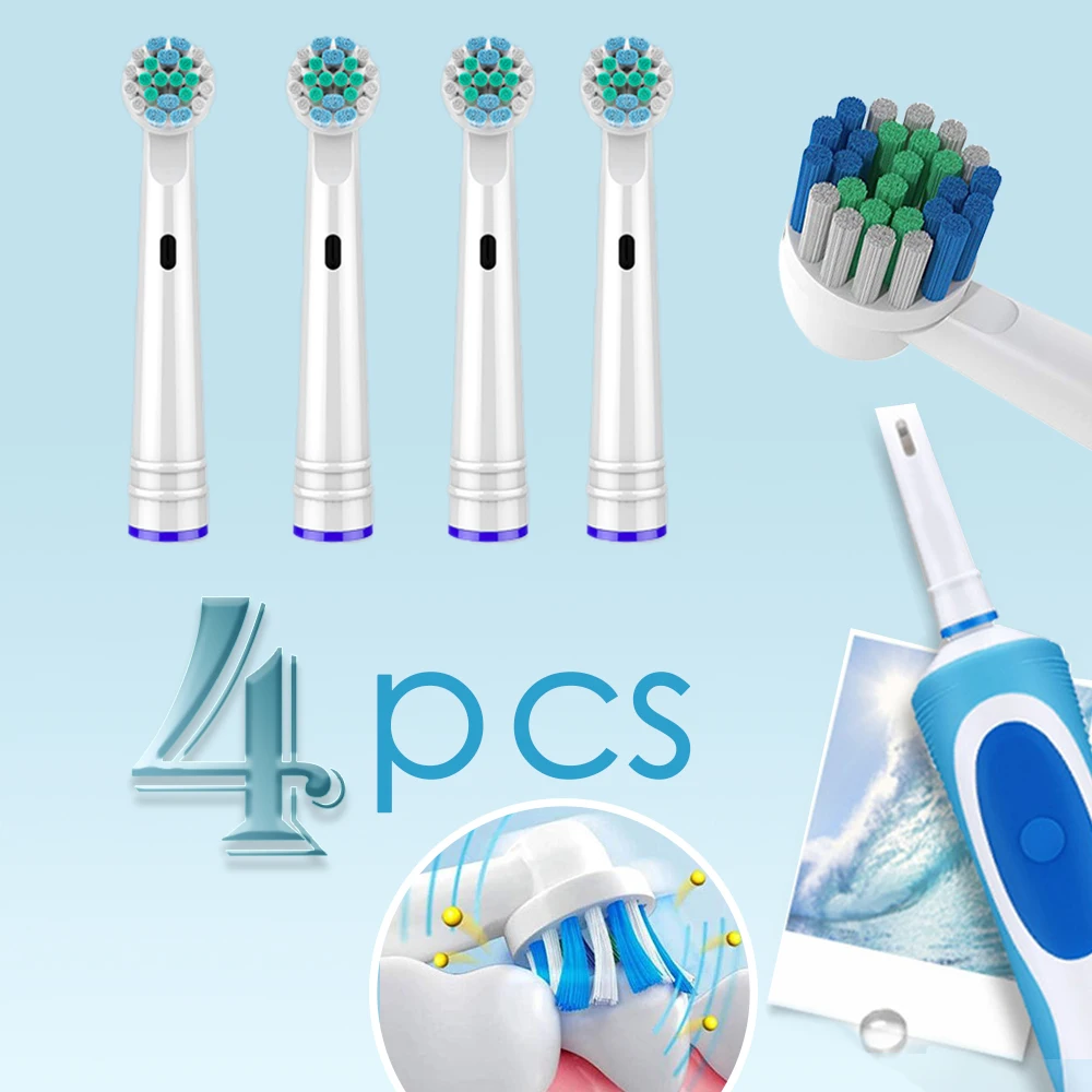 4 PCS oral b nozzles Toothbrush heads for Replacement electric toothbrush heads recambio cepillo oral-b cross action 5 4 PCS oral b nozzles Toothbrush heads for Replacement electric toothbrush heads recambio cepillo oral-b cross action 5
