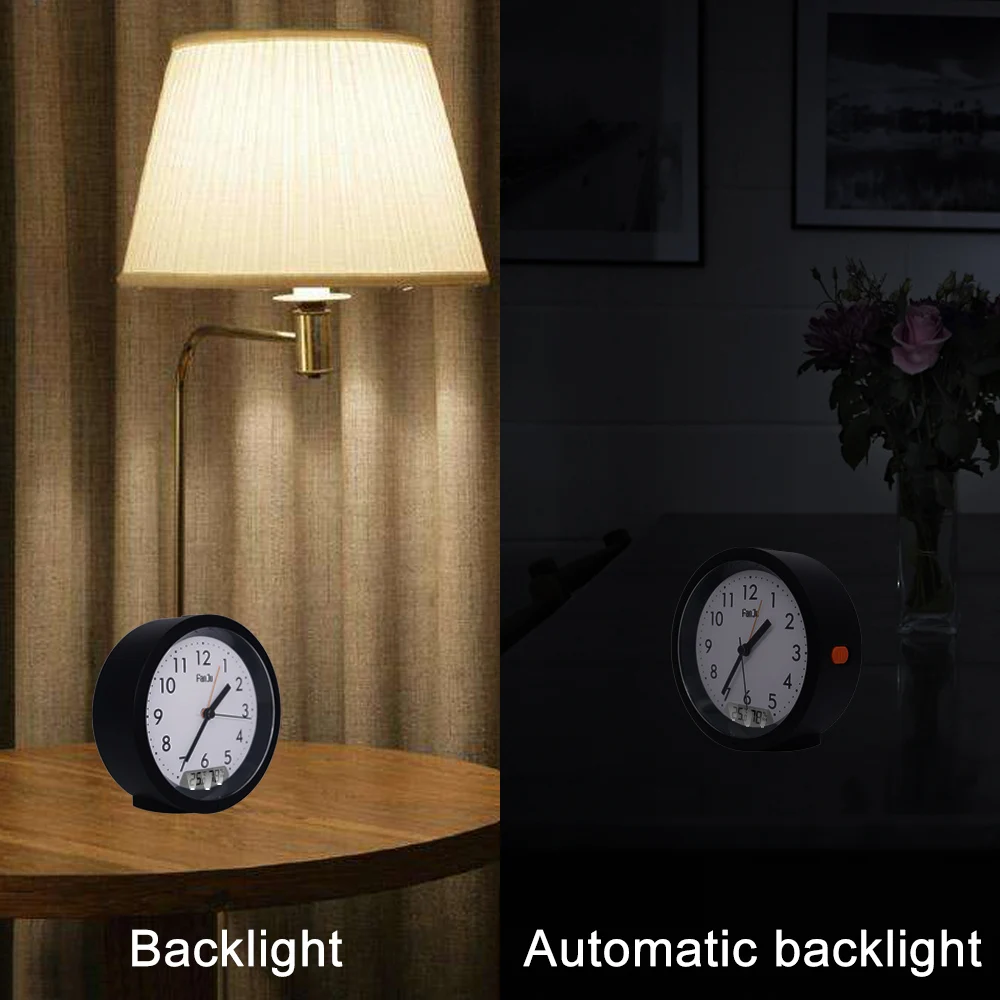 FanJu FJ5132 будильник современный дизайн цифровой Температура Влажность светодиодный светильник настольные часы для дома гостиная офисное время