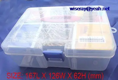 

DHL/EMS 20PCS Drill Screw Nail LEDs DC PLUG Clip ICs Components Parts Kits Storage BoxS-A8