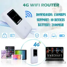 150 Мбит/с мини-маршрутизатор модем портативный беспроводной Wi-Fi 4G LTE sim-карта Мобильная точка доступа