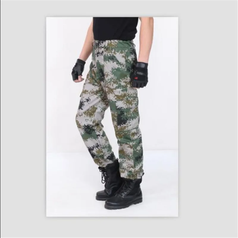 camouflage Мужские брюки карго легкие дышащие быстросохнущие летние мужские повседневные армейские военные брюки тактические водонепроницаемые размера плюс - Цвет: camouflage