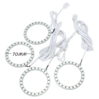 

Light Ring Light Remote Kit DC 12V Replacement Angel Eyes Halo Ring 6A 96LED