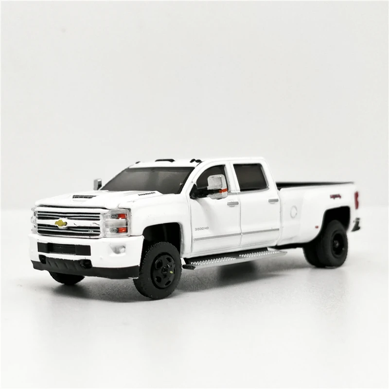 Greenlight 1: 64 Chevrolet Silverado 3500 HD DURAMAX двойственно пикап белый без коробки