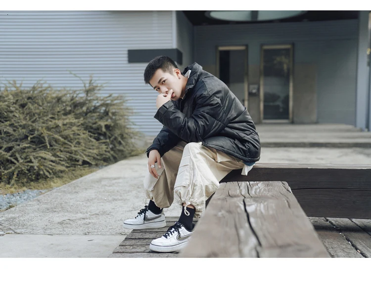 Men's Loose Winter Thickening Large Size Coat Warm Thick Jacket Outerwear Windproof Casual Japan Style Koren Style
