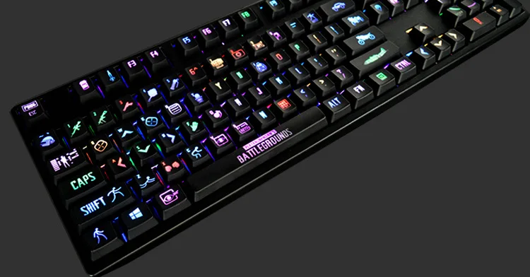 PUBG колпачки для механической клавиатуры MX переключатели BattleGround Keycaps Double Shot ANSI Раскладка