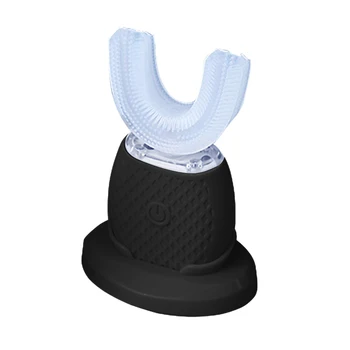 

1PC 360 Degrees Automatic Intelligent Electronic Toothbrush U-shape Ultrasonic Toothbrush Teeth Cleaning Whitening Brush