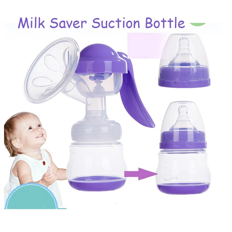 Manual Breast Pump Breastfeeding Baby Feeding Feeding Milk Bottles Breasts Pumps Bottle Sucking Portable Silicone