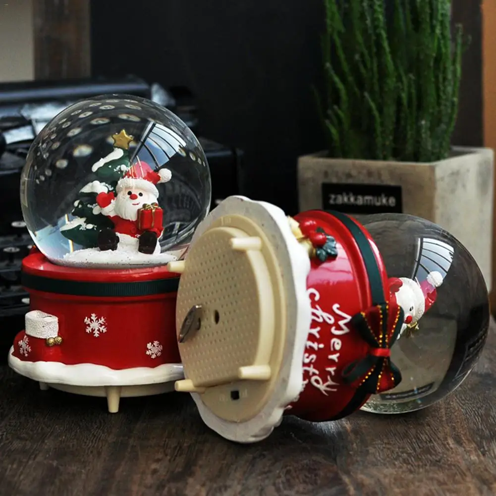 

Snow Globes Musical With Dancing Snowflakes Handmade Water Ball Crafts For Thanksgiving Birthday Christmas New Year Music Box
