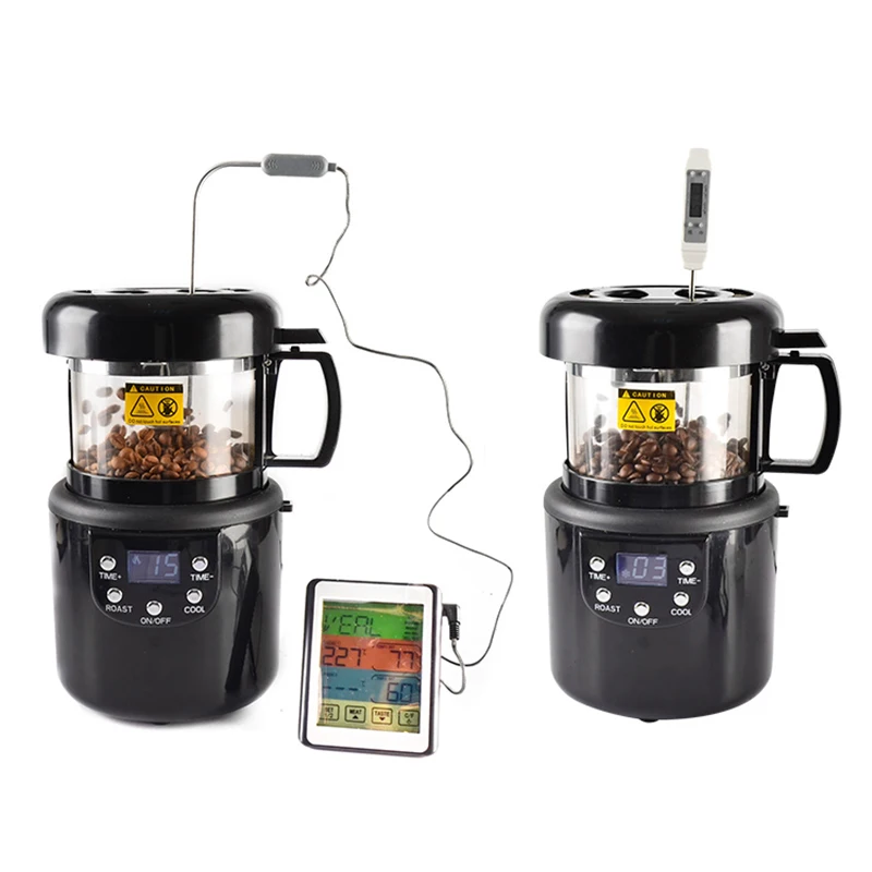 80g Home Mini Hot Air Coffee Roaster Automatic Electric No Smoke Coffee Beans Baking Roasting Machine 220V 1400W