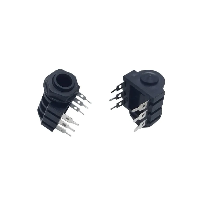 

6.5 6.35mm Female Socket Stereo 6Pin 6.35MM Headphone Jack For Microphone Mixer PCB Board Fixed Socket