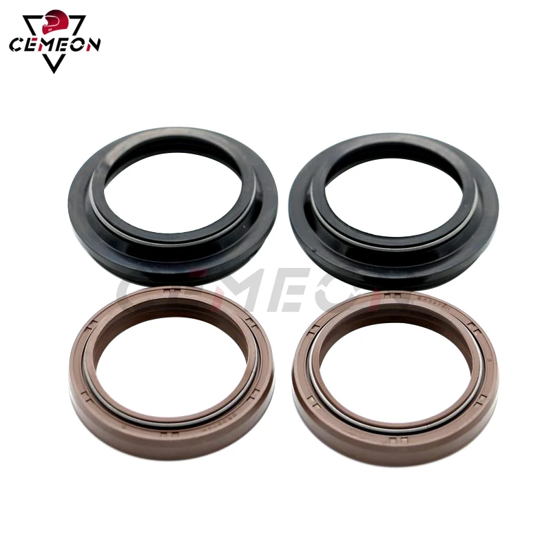 純正特販 Fork Seals Kawasaki EN500 Vulcan 9096のためのフォークシール＆1Lフォークオイル & 1L Oil for 90 www