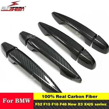 

For BMW Carbon Fiber Car Door Handle decoration trims for BMW F45 F46 F48 F49 F15 F16 F85 F86 F52 F39 Car Accessories Sticker