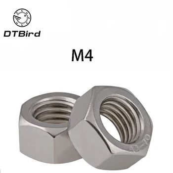 

Free Shipping 1000pcs/Lot Metric Thread DIN934 M4 304 Stainless Steel Hex Nut Hexagonal Nut Screw Nut A2-70 DT2