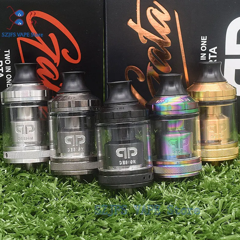 

QP gata qp Design Fatality M25 RTA Rebuildable 316ss 510 Threads 24mm Diameter Multiple Coil Configuration vs kylin v2 Zeus