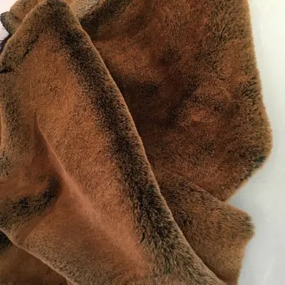 Искусственный мех кролика искусственный плюшевый мех Ткань для зимнего пальто жилет меховой воротник 160*50 см длинные волосы плюшевый мех tissu telas