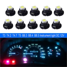 10x T3 T4.2 T4.7 T5 B8.3 B8.4 B8.5 светодиодный автомобильный Светильник лампы