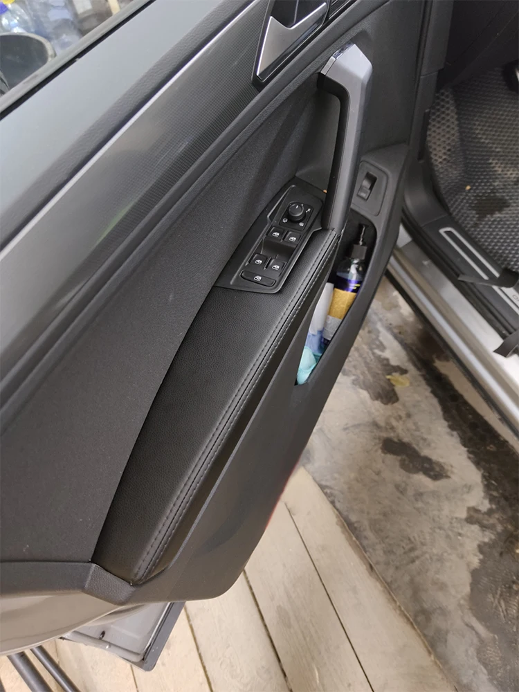 Кожаная Накладка На Двери Тигуан 2015 Купить