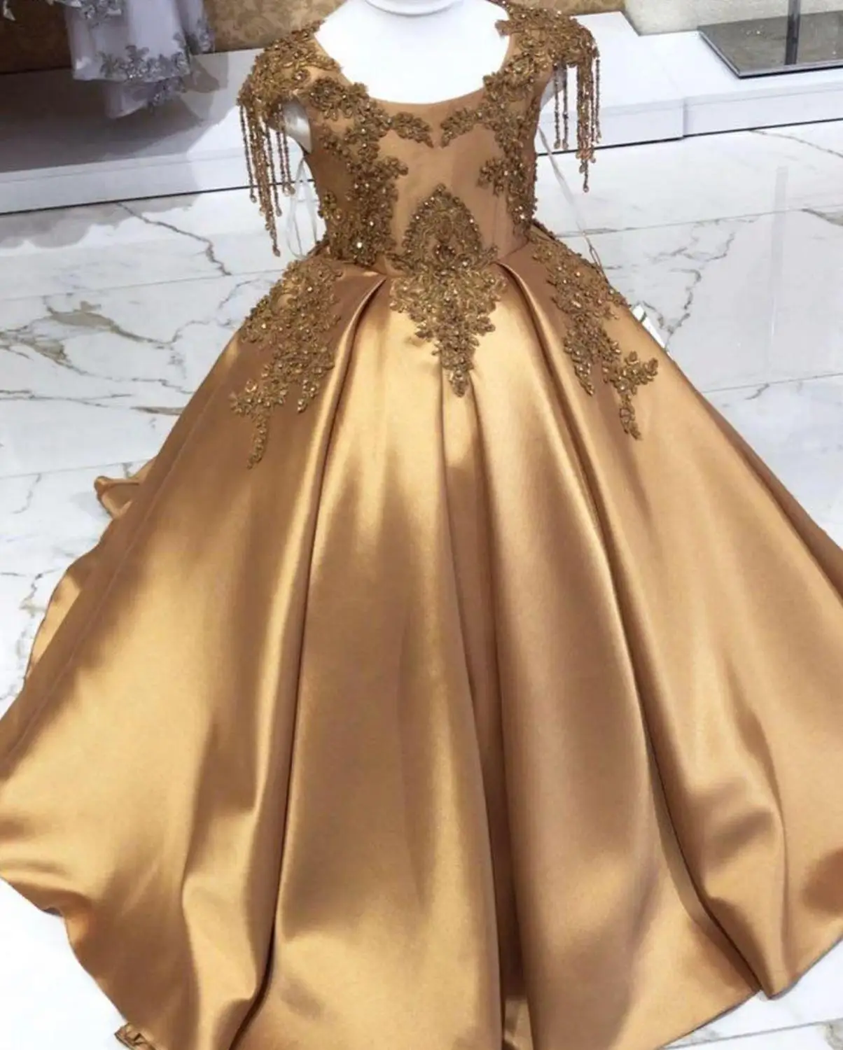 light green silk dress