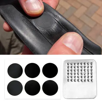 

No Glue Patch High Quality Round Bicycle Bike Tire Tyre Rubber Patch Piece Cycling Puncture Repair Tools Kits
