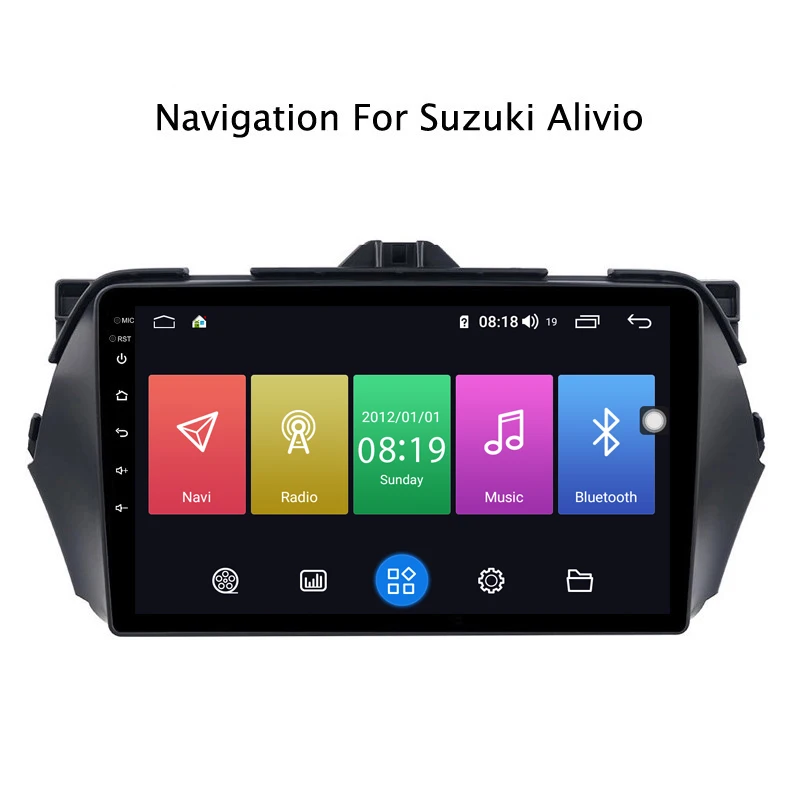 Ectwodvd 9 дюймов Andriod 8,1 автомобильный DVD gps для Suzuki Alivio Ciaz- 4G Оперативная память 64G Встроенная память CarPlay DSP 4 аппарат не привязан к оператору сотовой связи с WI-FI