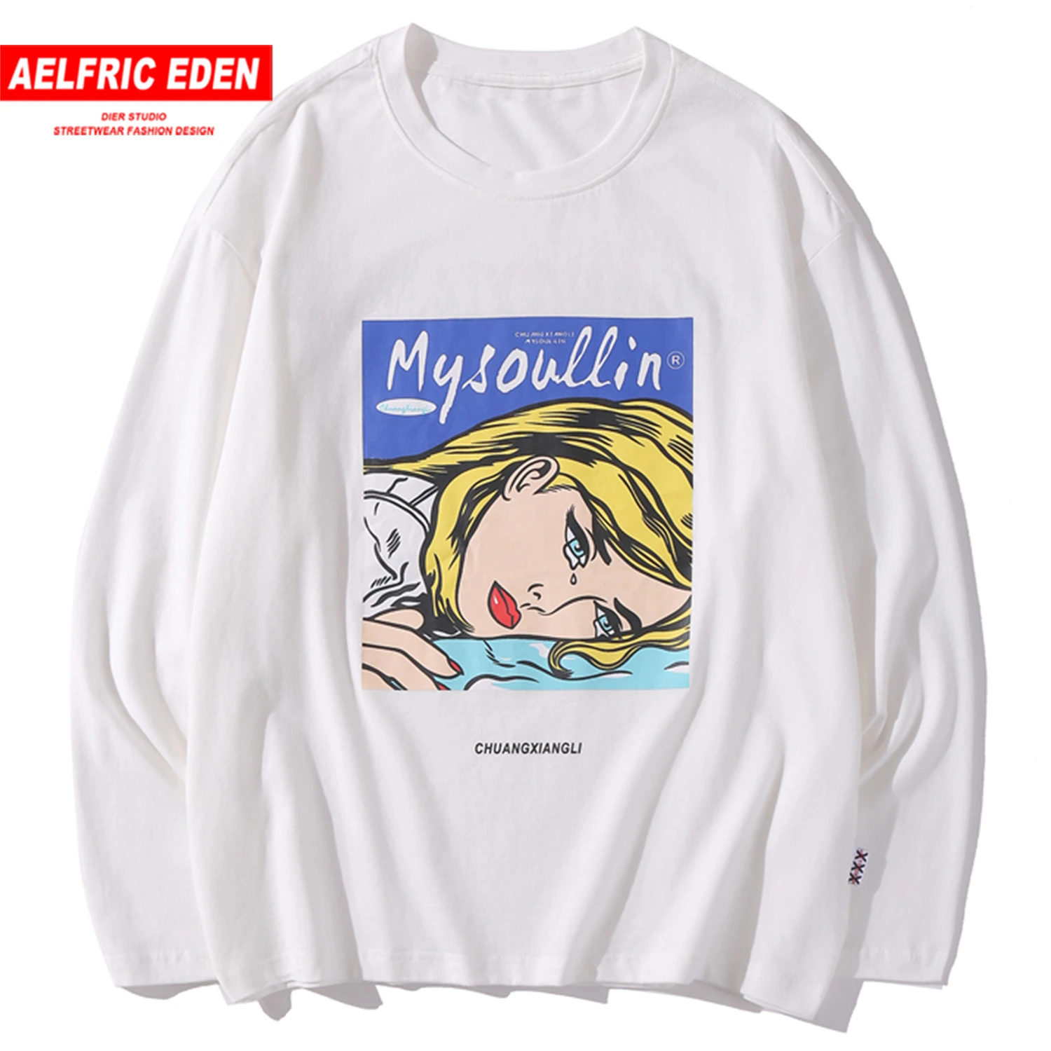 Aelfric エデン引き裂く女の子 Printec メンズ Tシャツストリートファッショントップス Tシャツ 原宿ヒップホップカジュアル綿スリーブ T Shirts Aliexpress