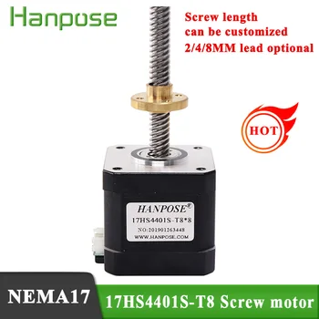 

NEMA17 42 Stepper Motor 17HS4401S-T8*2 310mm Screw Rod Linear Z-Motor with Trapezoidal Lead Srew electronic automatic equipment