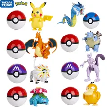 

Genuine Pokemon Ball Pocket Monster Pokeball Deformation Doll Anime Action Figures Model Pikachu Charizard Toy Gift For Children