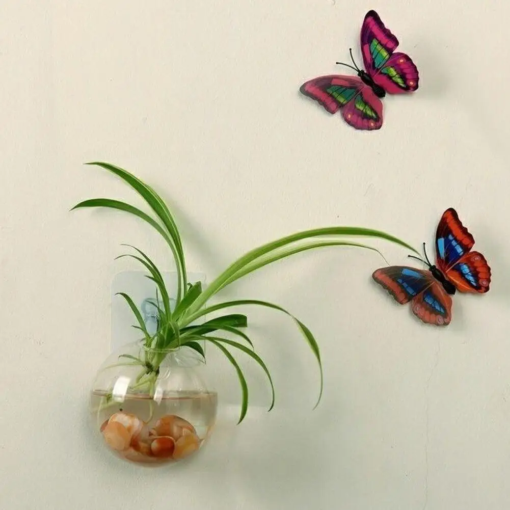 Fish aquarium Wall-Hanging Fish Bowl Acrylic Plexiglass Aquarium Pet Tank Clear Flower Plant Vase Tank Home Decor Ornament