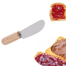 1 шт. мини-сэндвич-Рассекатель масла сыра нож для нарезки лопаточка из нержавеющей стали кухонные инструменты с деревянной ручкой