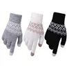 Women Winter Warm Knitted Thickened Stretchy s Gloves Female Thermal Casual Covered  Halter Gloves Girls Accessories mittens ► Photo 1/6