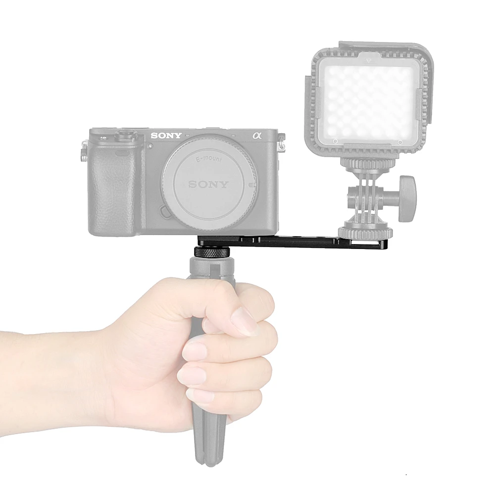 Camera Bracket for A6400 to Attach Microphone Cold Shoe Mount