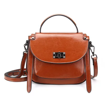 

2020 New Vintage Leather Women's Crossbody Bags Casual Cowhide Shoulder Bag Fashion Design Messenger Bag Outdoor Pouch Woman