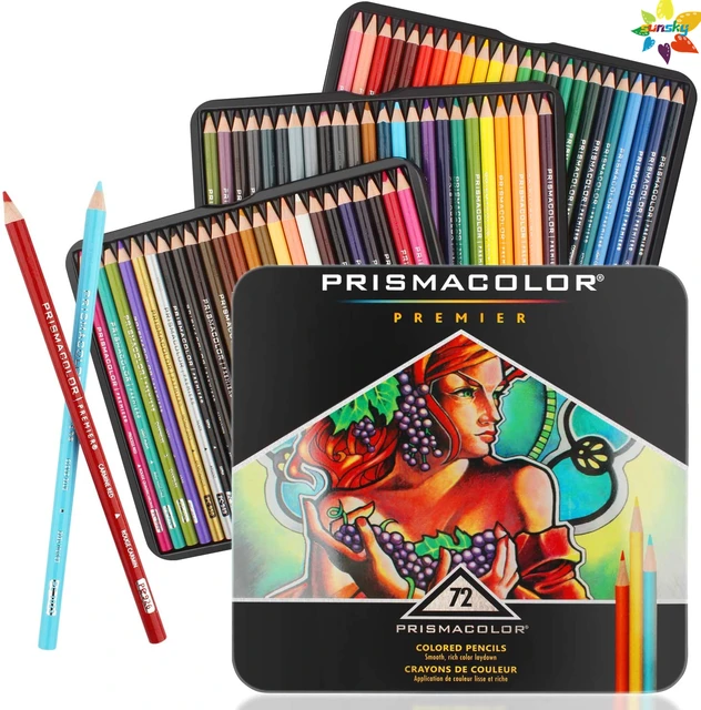 original USA Prismacolor Premier 72 color art drawing pencil oily 4.0MM  soft core art set Sanford Prismacolor pencil