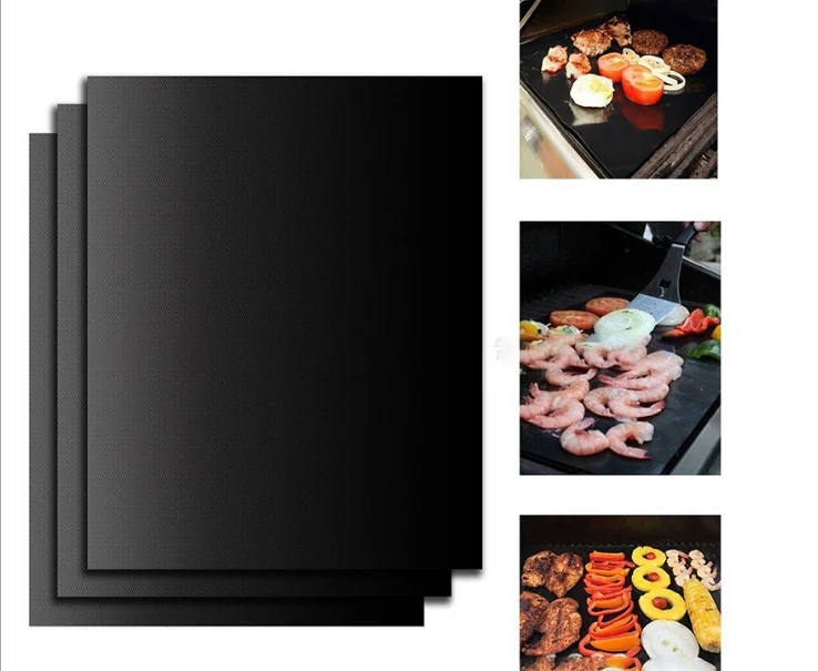 

Non-Stick BBQ Grill Mat Barbecue Baking Mat Liners Teflon Heat Resistant Roast Grill Mat For Party Reusable Cooking Tools