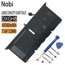 

Nobi 7.6V 52Wh DXGH8 Laptop Battery For Dell XPS 13 9370 9380 7390（2019） Inspiron 7390 -in-1 Series H754V G8VCF 0H754V 6500mAhh