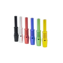 1 шт. 7 см Разноцветные, алюминиевые сплав креативные дымовые трубы портативный прямой тип нить трубка для курения табака