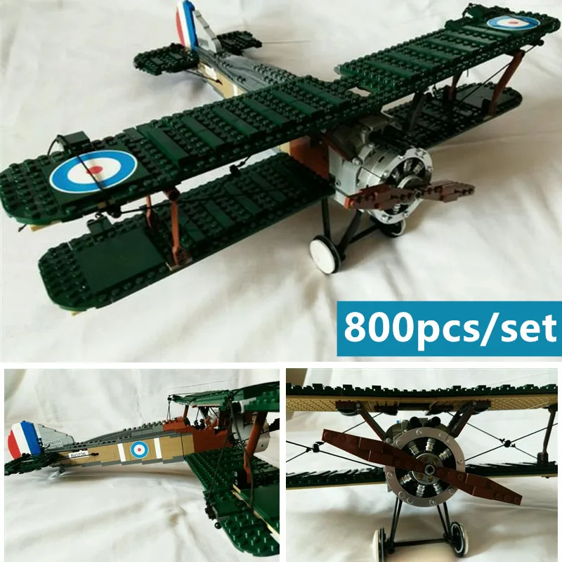 Эксклюзивный Sopwith Camel fit LeGINGlys 10226 Коллекция серии конструктор Конструкторы кирпичи детская игрушка день рождения diy подарок