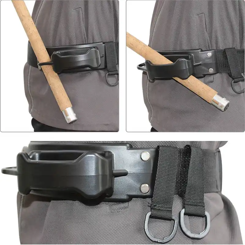 wade fishing belt with rod holder