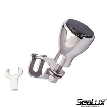 Sealux Морской Универсальный Спиннер рулевой нержавеющая сталь Ручка рулевого колеса с черной крышкой морской лодки яхты каяк