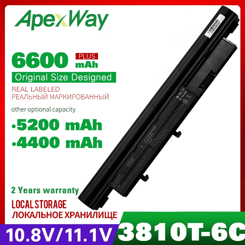 Аккумулятор Apexway для ноутбука Acer Aspire 3410 3810T 4810T 5810T 5538G AS09D31 AS09D34 AS09D36 AS09D56 AS09D70 AS09D71