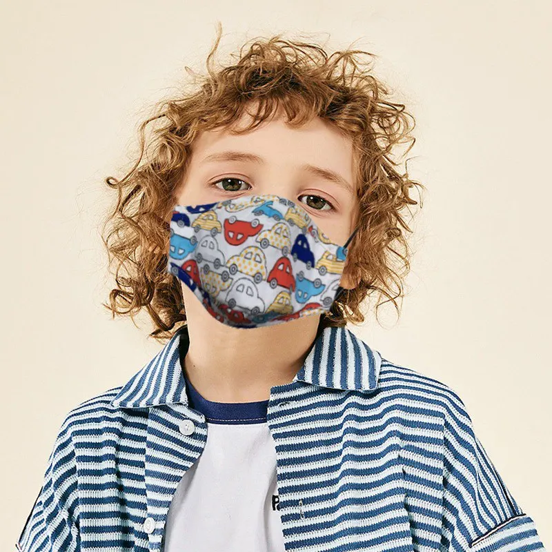 

1Pcs PM2.5 Children Mask Respiratory Valve Cartoon Pattern Thicken Smog Mask Warm Dust kid Mask Filter Fits For kids