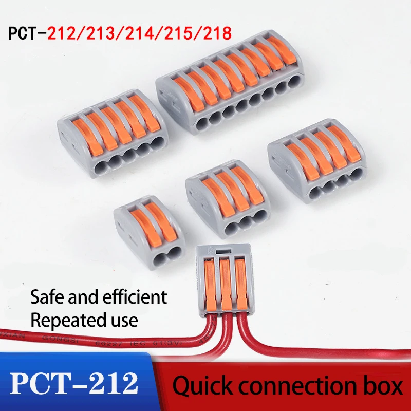 5/10/30/50/100pcs Universal Cable wire Connectors 222TYPEFast Home Compact wire Connection...