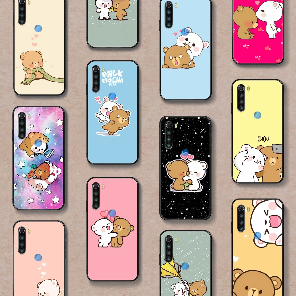 Milk Mocha Cute Cartoon Bear Couple Phone Case Cover Hull For XIAOMI Redmi  7 7a 8 8a 9 9a NOTE 6 7 8 8t 9 9s Pro Max 4X Black|Phone Case & Covers| -  AliExpress