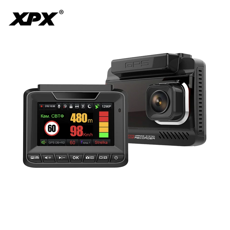 XPX G545 Автомобильный видеорегистратор 3 в 1 видеорегистратор Full HD видеорегистратор анти-gps-радар Автомобильная камера автомобильный радар-детектор аксессуары видеорегистратор