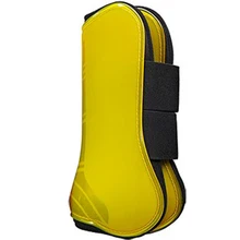 4 шт ПУ оболочка Регулируемая амортизирующая лошадь сухожилия ботинок Защитное снаряжение для верховой езды снаряжение для спорта прыжки ноги